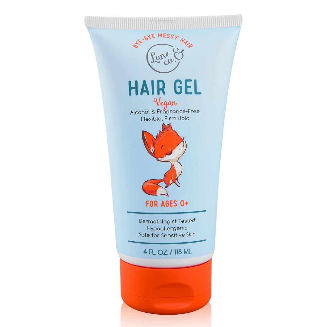 LANE & CO. Baby Hair Gel - Hypoallergenic Kids Hair Gel - Flexible Medium to Firm Hold - Tames Flyaways, Frizz, Static Hair - Dermatologist Tested - Safe for Ages 0 & Up - 4 fl.oz. Avelisse