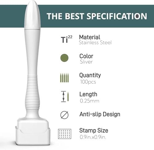 Derma Stamp for Hair & Beard Micro-exfoliating Tool - Dermastamp for Women and Men - görsel 6