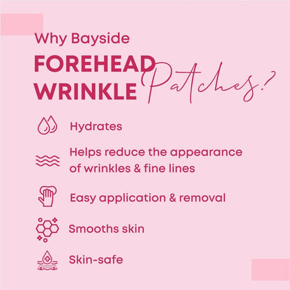 Bayside Forehead Wrinkle Patches | Non-Invasive Reusable Skin Care Solution for Fine Lines & Wrinkles | Pack of 2 Avelisse