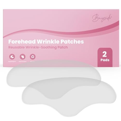 Bayside Forehead Wrinkle Patches | Non-Invasive Reusable Skin Care Solution for Fine Lines & Wrinkles | Pack of 2 Avelisse