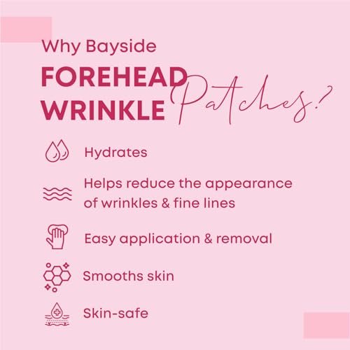 Bayside Forehead Wrinkle Patches | Non-Invasive Reusable Skin Care Solution for Fine Lines & Wrinkles | Pack of 2 Avelisse