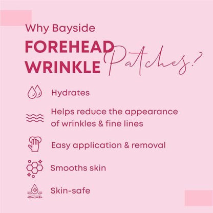 Bayside Forehead Wrinkle Patches | Non-Invasive Reusable Skin Care Solution for Fine Lines & Wrinkles | Pack of 2 Avelisse