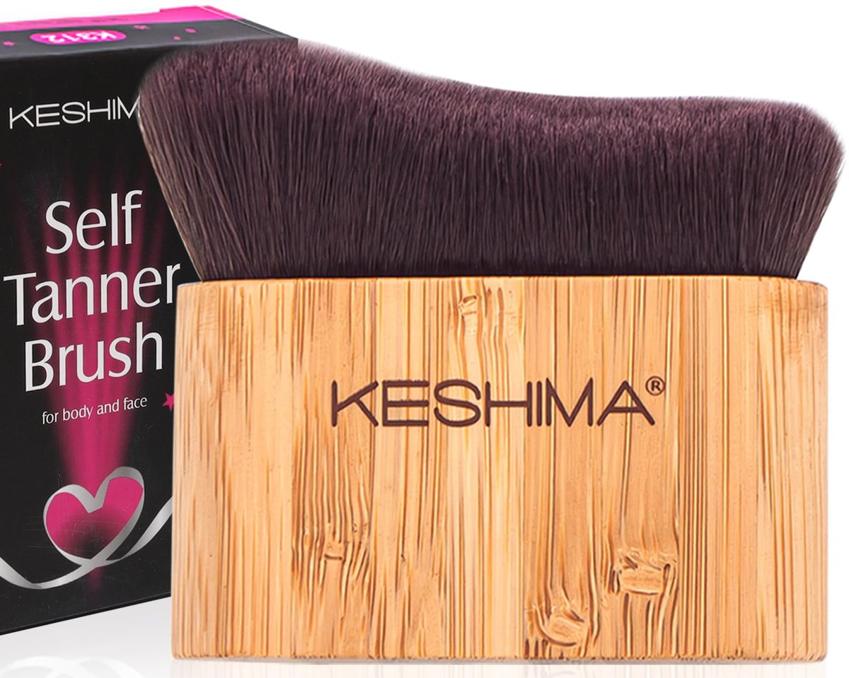 Keshima Self Tanner Brush – Large Kabuki Tan Applicator for Face and Body, Smooth & Even Coverage - görsel 1