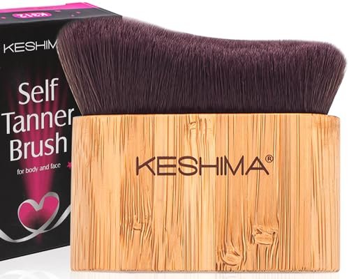 Keshima Self Tanner Brush – Large Kabuki Tan Applicator for Face and Body, Smooth & Even Coverage - görsel 2