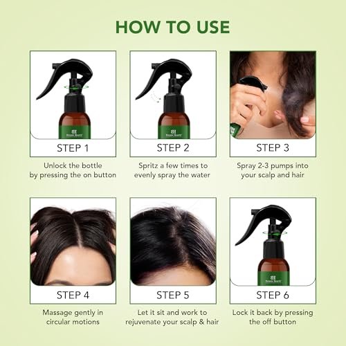 Botanic Hearth Rosemary Rice Water Spray for Hair Growth - Korean Scalp Detox & Hydrating Hair Treatment for Thinning, Anti-Itch & Anti-Flake, Sulfate & Paraben Free (6.8 fl oz) Avelisse