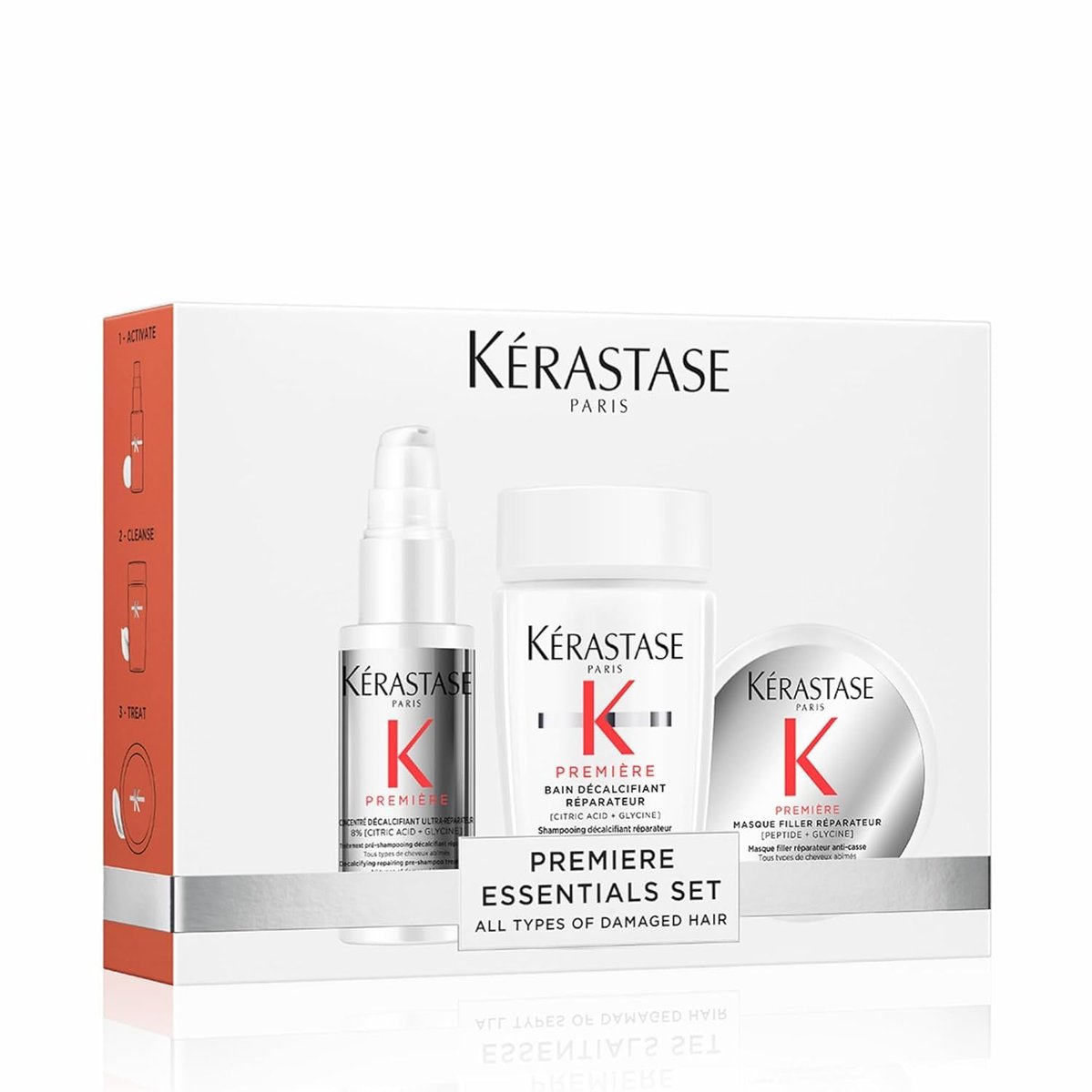 Kerastase Premiere Discovery Set for Damaged Hair – Repairing Mini Pre-Shampoo, Shampoo & Mask Avelisse