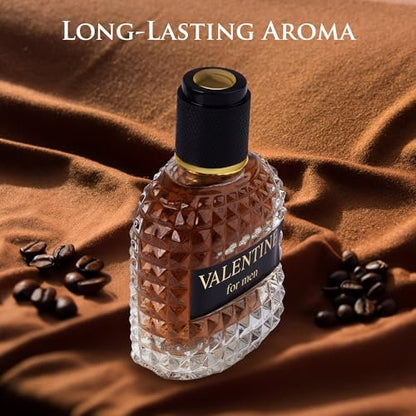 URBAN COLLECTION Valentine for Men Eau De Parfum – Woody & Gourmand Fragrance with Roasted Coffee Bean, Chocolate & Hazelnut – 3.4 Fl Oz Avelisse