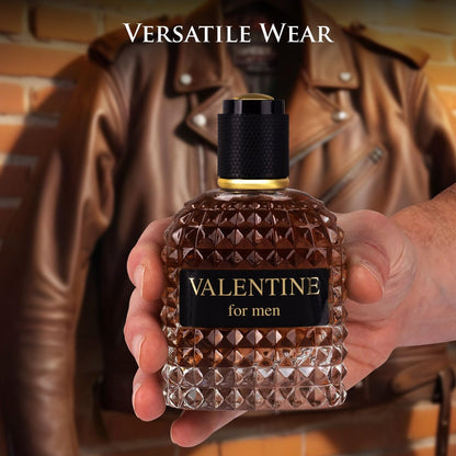 URBAN COLLECTION Valentine for Men Eau De Parfum – Woody & Gourmand Fragrance with Roasted Coffee Bean, Chocolate & Hazelnut – 3.4 Fl Oz Avelisse