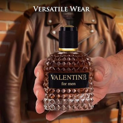 URBAN COLLECTION Valentine for Men Eau De Parfum – Woody & Gourmand Fragrance with Roasted Coffee Bean, Chocolate & Hazelnut – 3.4 Fl Oz Avelisse