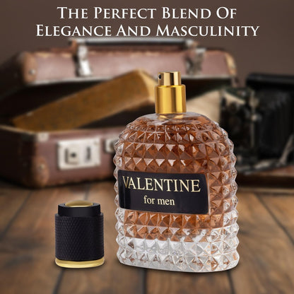 URBAN COLLECTION Valentine for Men Eau De Parfum – Woody & Gourmand Fragrance with Roasted Coffee Bean, Chocolate & Hazelnut – 3.4 Fl Oz Avelisse