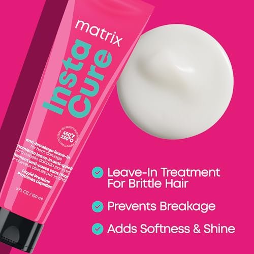 Matrix Instacure Anti-Breakage Leave-In Hair Treatment – Repairs & Strengthens Damaged Hair with Heat Protection, Sulfate-Free & Vegan, 5.1 oz Avelisse