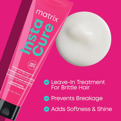 Matrix Instacure Anti-Breakage Leave-In Hair Treatment – Repairs & Strengthens Damaged Hair with Heat Protection, Sulfate-Free & Vegan, 5.1 oz Avelisse