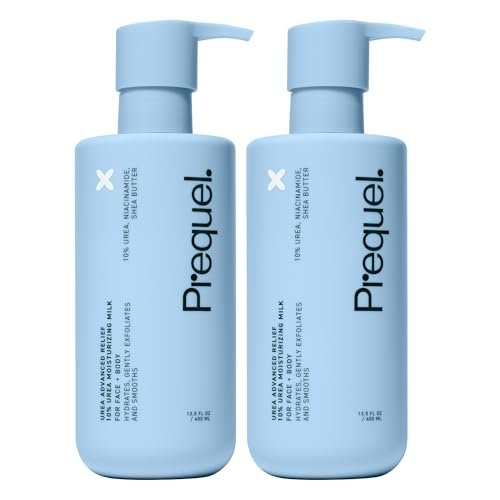 Prequel Skin Urea 10% Moisturizing Lotion for Face & Body, Unscented, Hydrating Cream for Extremely Dry & Sensitive Skin, 6.75 fl oz, Pack of 2 Avelisse