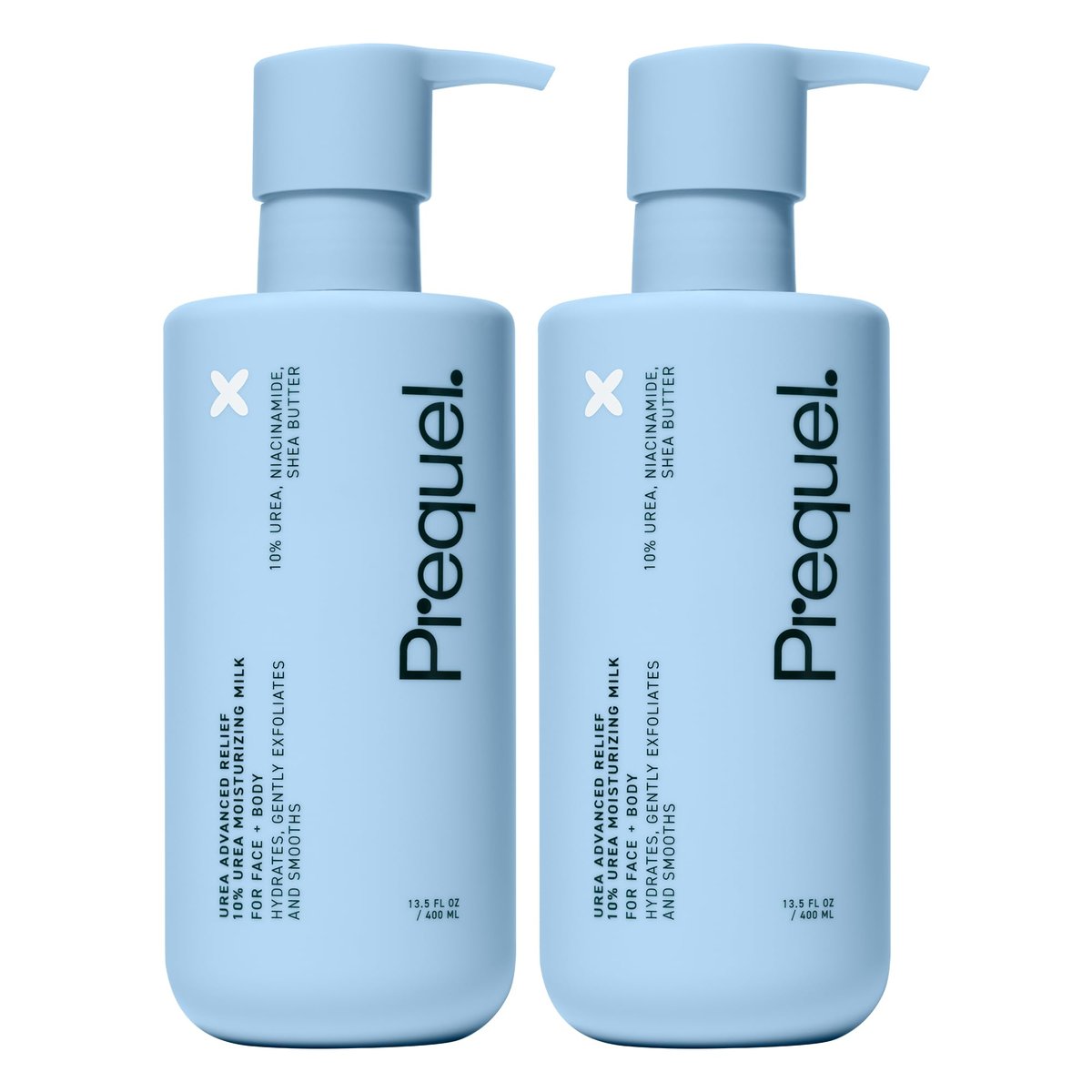 Prequel Skin Urea 10% Moisturizing Lotion for Face & Body, Unscented, Hydrating Cream for Extremely Dry & Sensitive Skin, 6.75 fl oz, Pack of 2 Avelisse