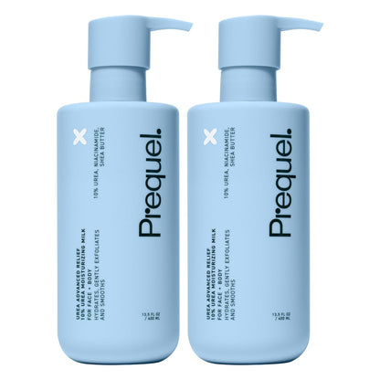 Prequel Skin Urea 10% Moisturizing Lotion for Face & Body, Unscented, Hydrating Cream for Extremely Dry & Sensitive Skin, 6.75 fl oz, Pack of 2 Avelisse