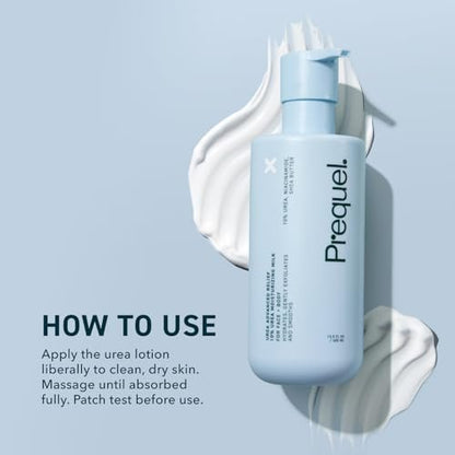 Prequel Skin Urea 10% Moisturizing Lotion for Face & Body, Unscented, Hydrating Cream for Extremely Dry & Sensitive Skin, 6.75 fl oz, Pack of 2 Avelisse