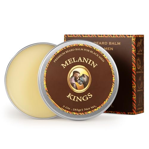 Melanin Kings Beard Balm for Black Men – 3 oz with Kenyan Sandalwood Scent, Ancient African Ingredients - görsel 2