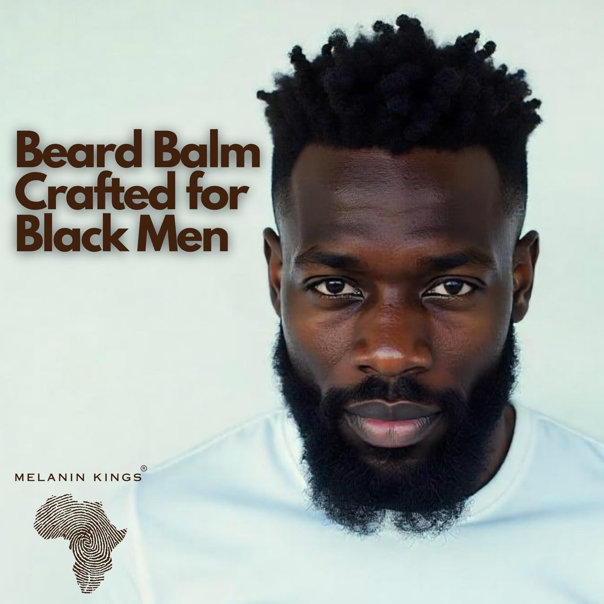 Melanin Kings Beard Balm for Black Men – 3 oz with Kenyan Sandalwood Scent, Ancient African Ingredients - görsel 3