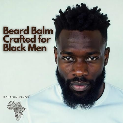 Melanin Kings Beard Balm for Black Men – 3 oz with Kenyan Sandalwood Scent, Ancient African Ingredients - görsel 4