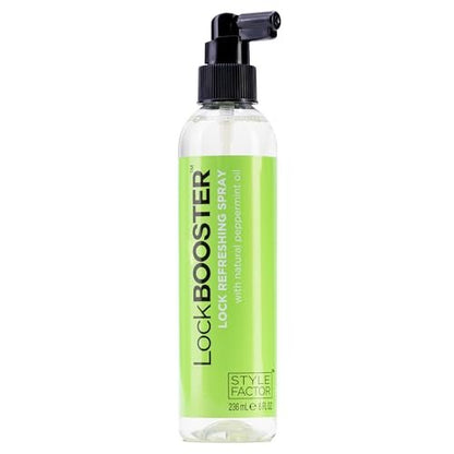 Style Factor LockBOOSTER Lock Refreshing Spray – Hydrating & Cooling Mist for Braids, Locs & Twists – Alcohol-Free Formula with Peppermint – Refresh Hair & Scalp 8 oz Avelisse