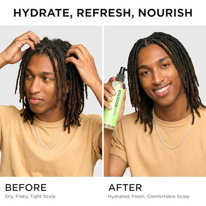 Style Factor LockBOOSTER Lock Refreshing Spray – Hydrating & Cooling Mist for Braids, Locs & Twists – Alcohol-Free Formula with Peppermint – Refresh Hair & Scalp 8 oz Avelisse