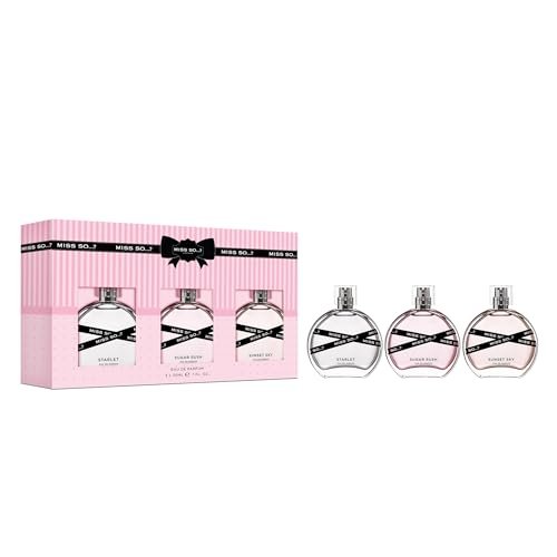 So…? Miss So Set - Gift Collection: Starlet, Sugar Rush, and Sunset Sky Perfumes for Women - Elegant Vanilla Perfume Notes - Cruelty-Free - 3 pc - görsel 2