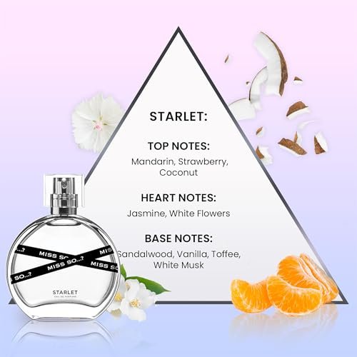 So…? Miss So Set - Gift Collection: Starlet, Sugar Rush, and Sunset Sky Perfumes for Women - Elegant Vanilla Perfume Notes - Cruelty-Free - 3 pc - görsel 4