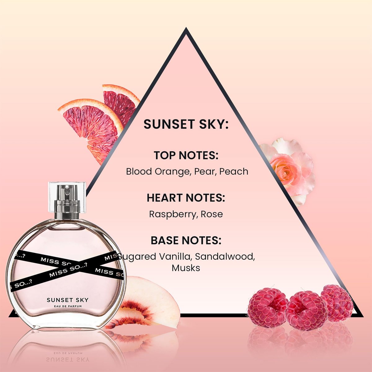 So…? Miss So Set - Gift Collection: Starlet, Sugar Rush, and Sunset Sky Perfumes for Women - Elegant Vanilla Perfume Notes - Cruelty-Free - 3 pc - görsel 7