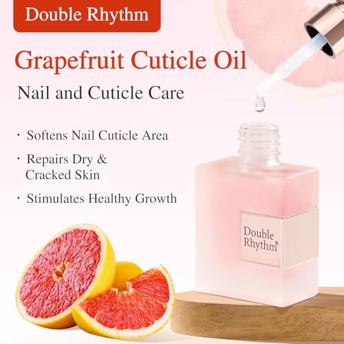 Double Rhythm Natural Cuticle Oil Revitalizing for Nails - Cuticle Softener, 0.5 Fl Oz - görsel 4