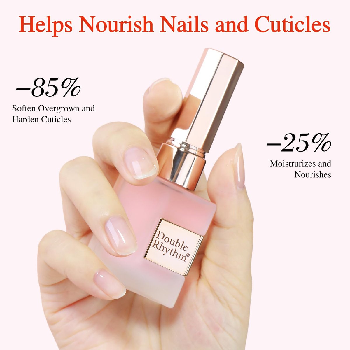 Double Rhythm Natural Cuticle Oil Revitalizing for Nails - Cuticle Softener, 0.5 Fl Oz - görsel 7