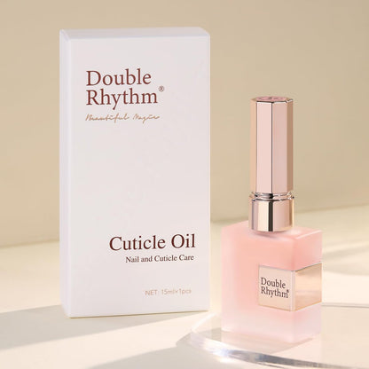Double Rhythm Natural Cuticle Oil Revitalizing for Nails - Cuticle Softener, 0.5 Fl Oz