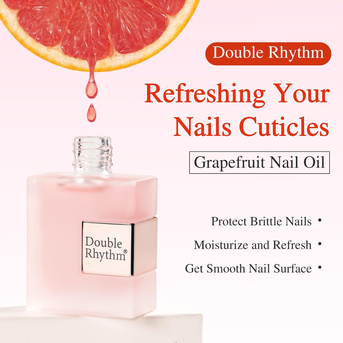 Double Rhythm Natural Cuticle Oil Revitalizing for Nails - Cuticle Softener, 0.5 Fl Oz - görsel 5