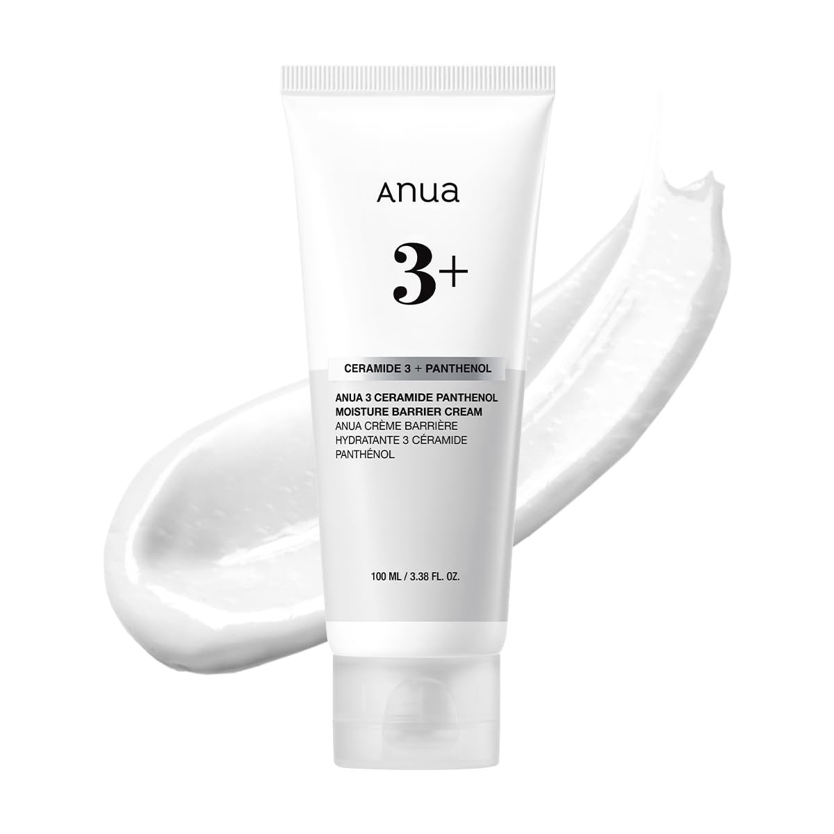 ANUA 3 Ceramide Panthenol Moisture Barrier Cream - Hydrating Daily Face Moisturizer for All Skin Types, Soothing, Non Comedogenic, with Centella for Skin Barrier, Korean Skincare, 3.38 fl oz Avelisse