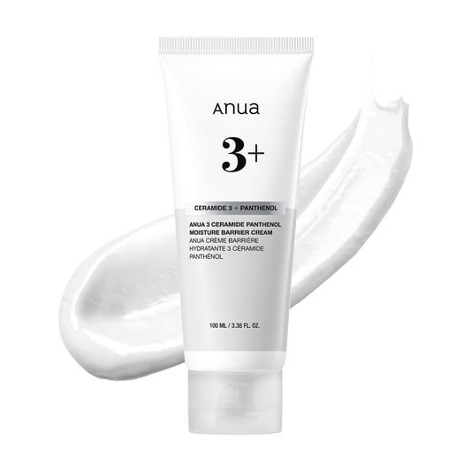 ANUA 3 Ceramide Panthenol Moisture Barrier Cream - Hydrating Daily Face Moisturizer for All Skin Types, Soothing, Non Comedogenic, with Centella for Skin Barrier, Korean Skincare, 3.38 fl oz Avelisse