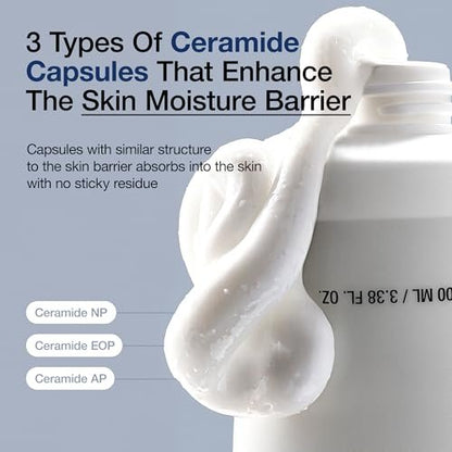 ANUA 3 Ceramide Panthenol Moisture Barrier Cream - Hydrating Daily Face Moisturizer for All Skin Types, Soothing, Non Comedogenic, with Centella for Skin Barrier, Korean Skincare, 3.38 fl oz Avelisse