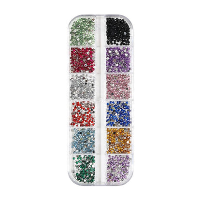 3000pcs 3D Flatback Rhinestones 2mm Mini Charms for Nail Design - Colorful Resin Diamonds Gems Kit for Nail Art and Crafting