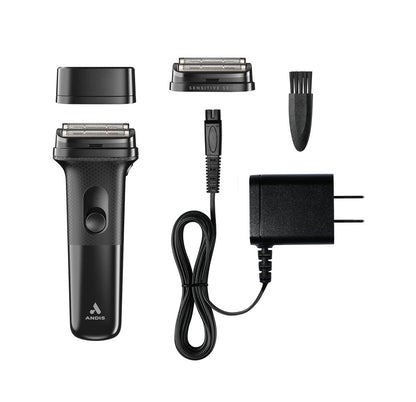 Andis 17480 Inform Lithium-Ion Electric Foil Shaver with Sensitive Skin Foil Head, Rechargeable, 10,000 SPM, Black Avelisse