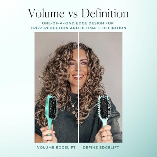 Bounce Curl Volume EdgeLift Brush – 5-in-1 Tool for Volumized Waves, Curls & Coils (Teal) Avelisse