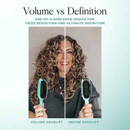 Bounce Curl Volume EdgeLift Brush – 5-in-1 Tool for Volumized Waves, Curls & Coils (Teal) Avelisse