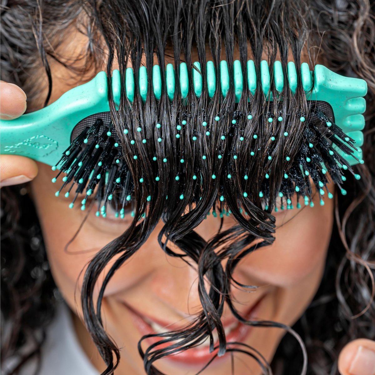 Bounce Curl Volume EdgeLift Brush – 5-in-1 Tool for Volumized Waves, Curls & Coils (Teal) Avelisse