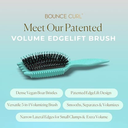 Bounce Curl Volume EdgeLift Brush – 5-in-1 Tool for Volumized Waves, Curls & Coils (Teal) Avelisse