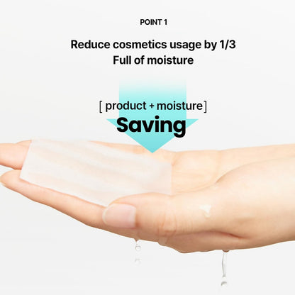 ILSO 1/3 Saving Cotton Pad – Thin Layer Perfect for DIY Toner Pads & Masks, 40 Sheets, Korean Skincare (50 x 70mm)
