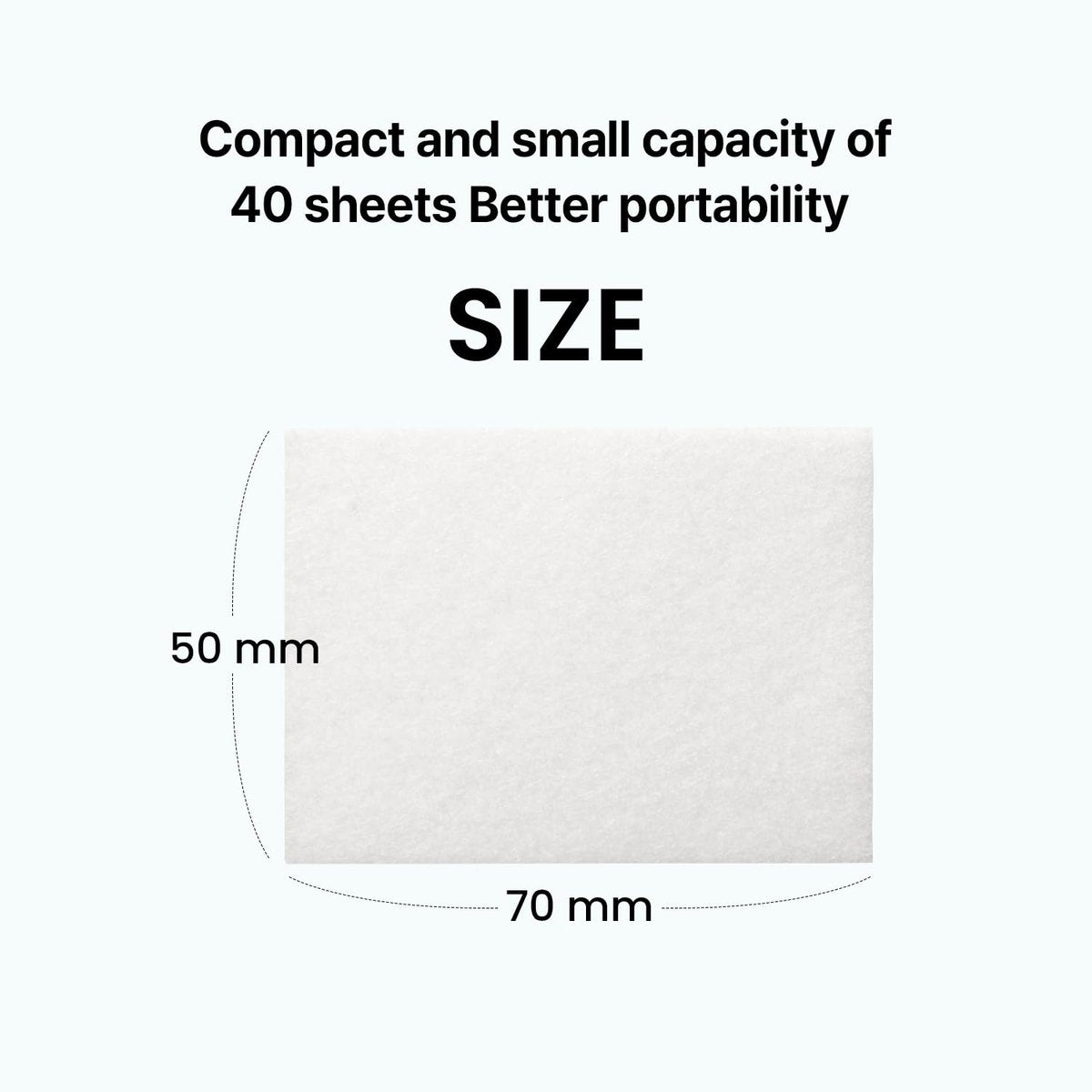 ILSO 1/3 Saving Cotton Pad – Thin Layer Perfect for DIY Toner Pads & Masks, 40 Sheets, Korean Skincare (50 x 70mm) - görsel 15