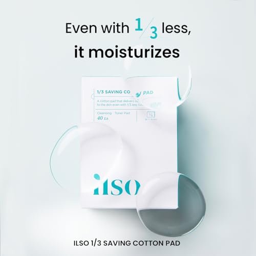 ILSO 1/3 Saving Cotton Pad – Thin Layer Perfect for DIY Toner Pads & Masks, 40 Sheets, Korean Skincare (50 x 70mm) - görsel 4