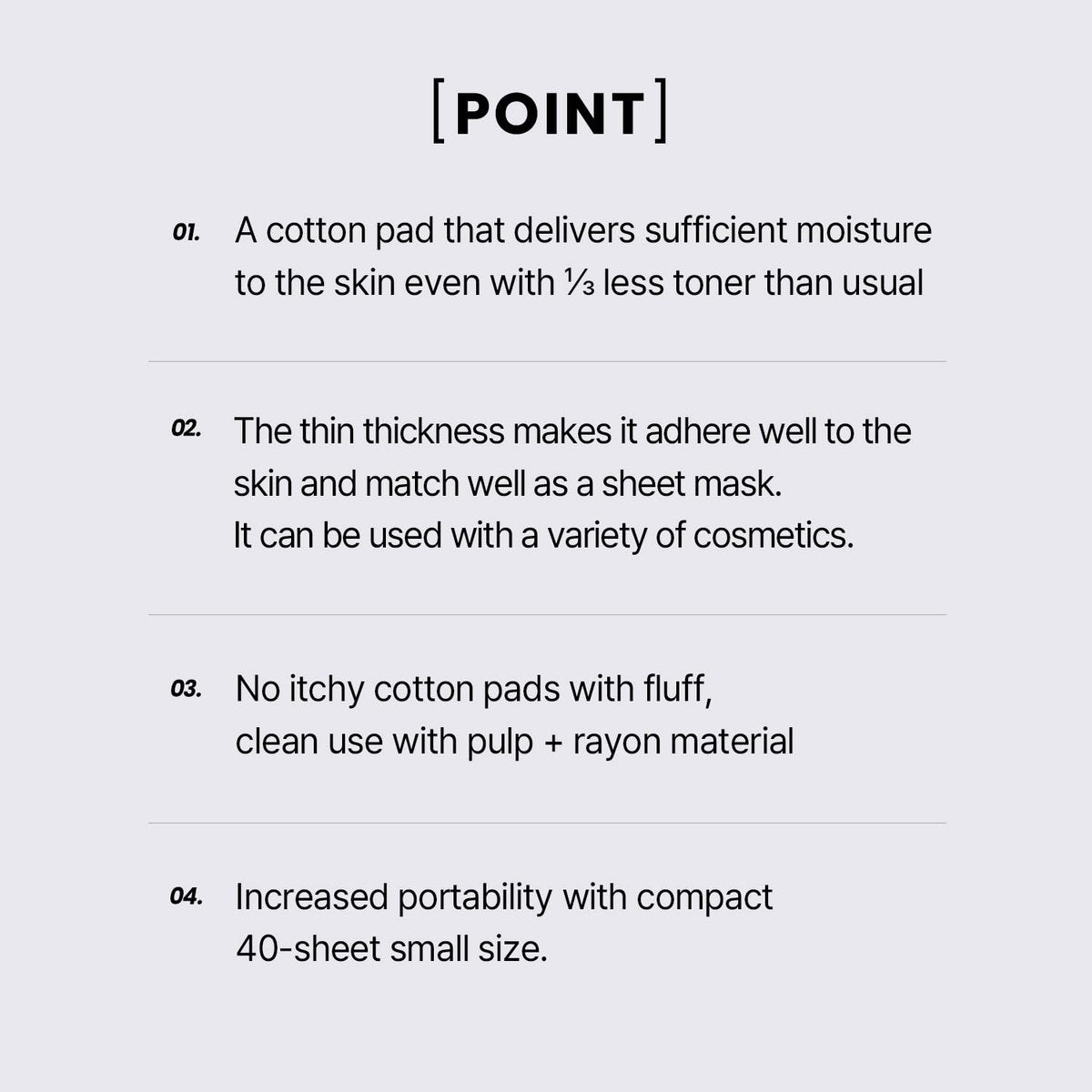 ILSO 1/3 Saving Cotton Pad – Thin Layer Perfect for DIY Toner Pads & Masks, 40 Sheets, Korean Skincare (50 x 70mm) - görsel 17