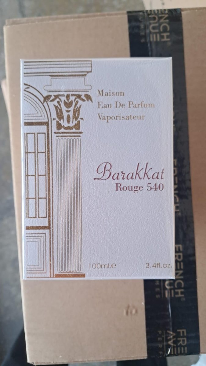 Fragrance World B-Rouge EDP Unisex 3.4 Fl Oz – The New Barakkat Rouge - görsel 1
