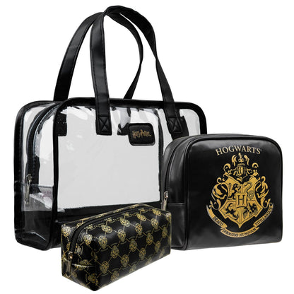 Get Trend Harry Potter Toiletry Bag Set of 3 – Travel Cosmetic Organizer for Women, Girls, Teens – Gifts for Wife, Girlfriend, Sister Avelisse