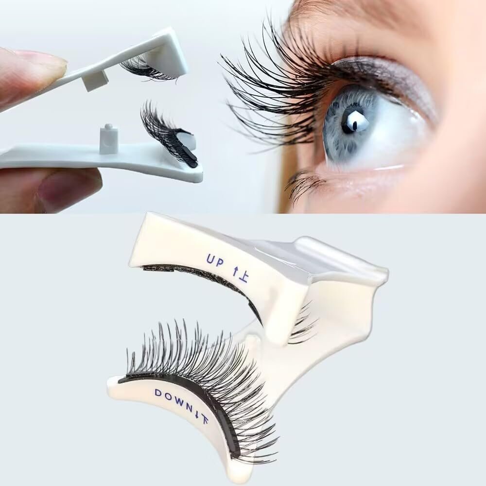 White Magnetic Eyelash Applicator Set – 5g Portable False Lashes Tool Kit for Easy Application Avelisse
