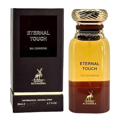 Maison Alhambra Eternal Touch Eau de Parfum – Spicy, Gourmand, Woody & Sweet Long-Lasting Fragrance for Men, 2.7 oz (80 ml)