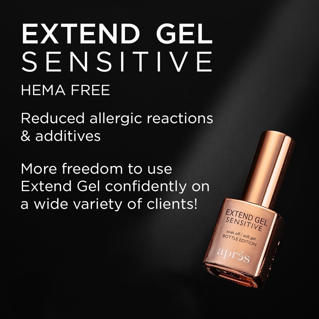 Aprés Extend Gel Sensitive - HEMA-Free Gel-X Tips Adhesive, Original Formula (15 ml) Avelisse